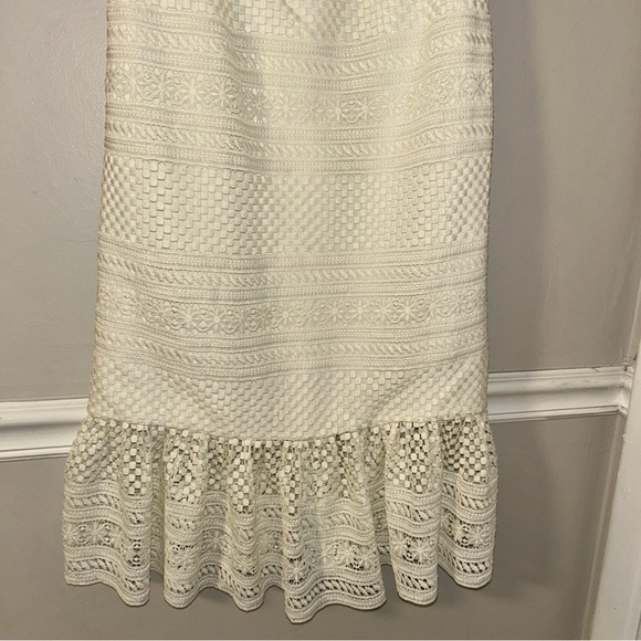 J. Crew Elegant Cream Lace Dress - Picture 3 of 7